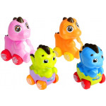 Dinosaurus vo vajci na kolieskach - farebný